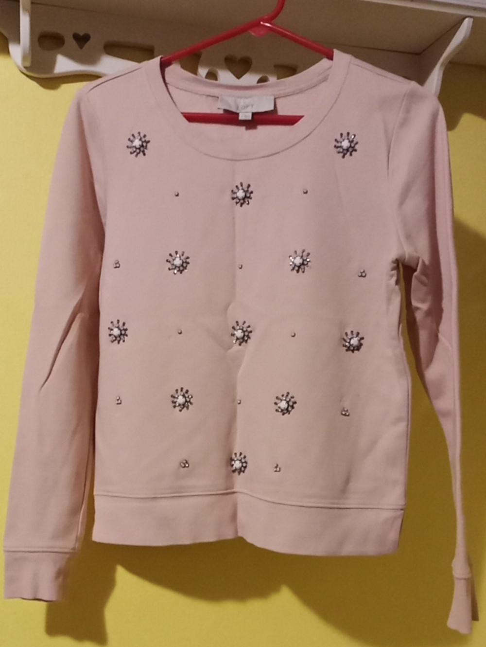 Pink Loft Sweatshirt, Size Small